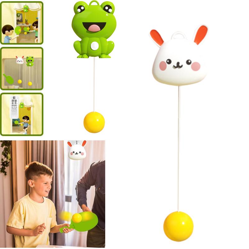 Table Indoor Hanging Tennis Trainer With Racket And Balls Portable Exerciser Toy