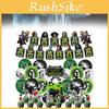 Lebhaftes Beetlejuice Geburtstagsbanner-Set mit bunten Luftballons und dekorativen Aufstellern