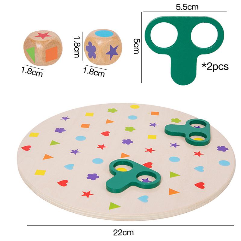 

Children Shape Matching Montessori Toys Color Cognition Hand-eye Coordination Logical Thinking Training Interactive Board Games