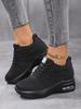 Damen Air Athletic Laufschuhe Mode Tennis erhöhte interne Mesh Mädchen Schuhe atmungsaktive leichte Walking Sneakers grün