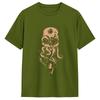 Unisex Japanese Cthulhu Sea Creature Artwork T Shirts Cotton Clothes Vintage Short Sleeve Round Collar Tee Shirt Summer TShirts
