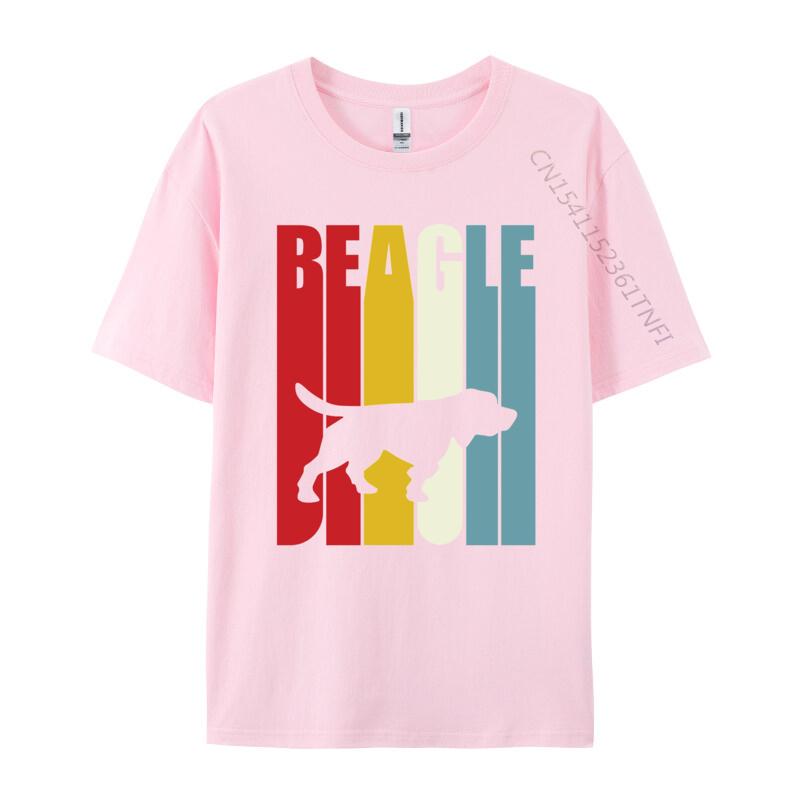 Beagle Crossing Tshirt Unisex Tops Clothes Cotton Fitted Tee Shirts Male Tshirt Guys Tshirt Fast Shipping