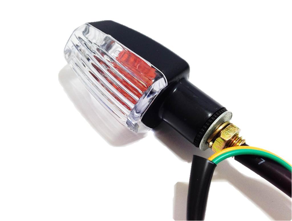 Nakira 4-Piece Custom Turn Signal, Clear Lens, General Purpose Turn Signal (Clear Lens)