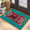 Retro Tiger Willkommen Fußmatte mit Muster Matten Teppiche für Küche Badezimmer Schachbrettmuster Bordüre Schlafzimmer Heimdekoration Teppich
