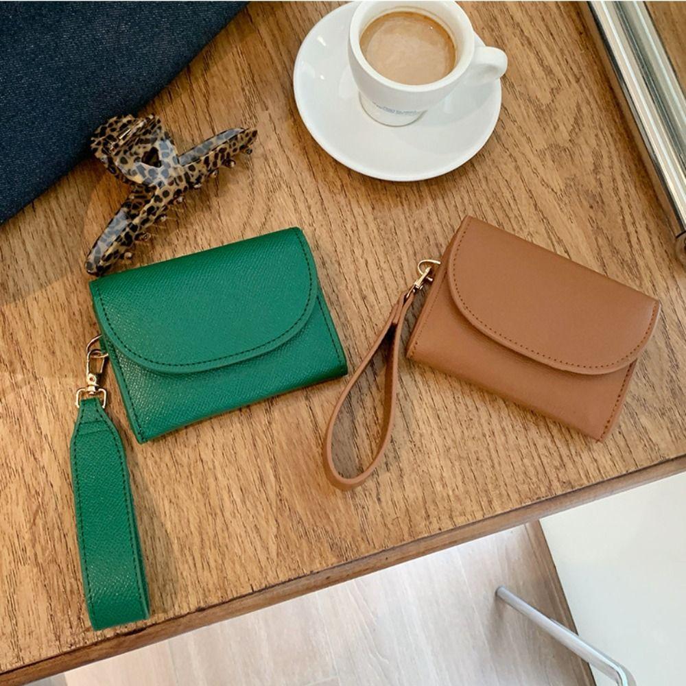 Purse Card Bag Korean Style Coin Pouch Simple Wide Strap Wallet Travel