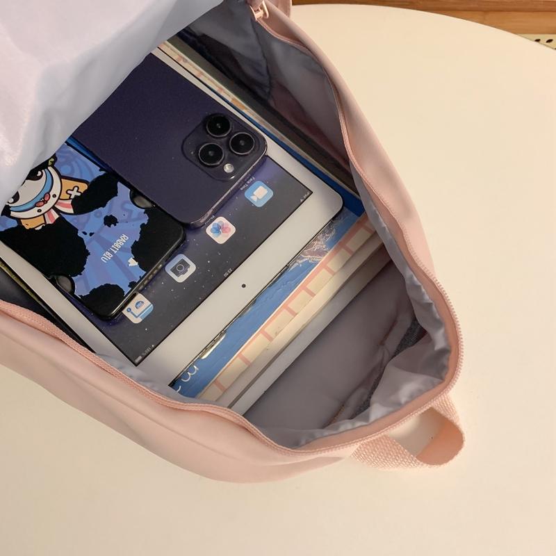 Children's Schoolbag Grade 3-6 Primary School Backpack Solid Color Women's Backpack