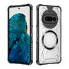 KEYSION Transparent Magnetic Case for Nothing Phone 3A Pro Silicone+PC Heavy Duty Shockproof Phone Cover for Nothing Phone 3A