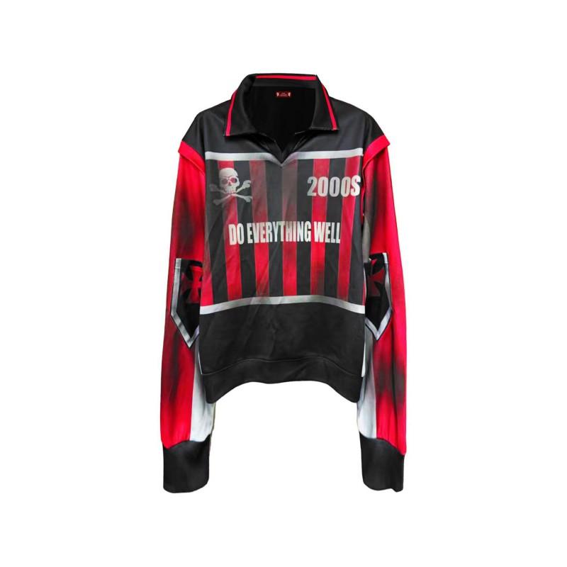 Skull Print Y2K Streetwear Hooded Oversized Sweatshirt Teens Young Adults
