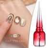 Champagne Cat Eye Gel Nail Polish - Whitening Manicure for Autumn/Winter