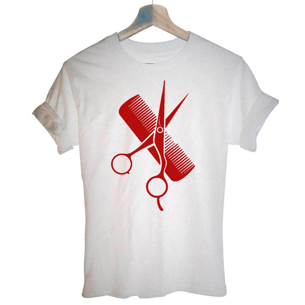 Funny Barber Weapon Scissors T Shirt Hairdresser Barber Hair Stylist Definition Hip Hop Harajuku T-shirt Women Clothing