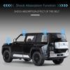 1:24 BYD Looking At Up U8 Model SUV Car Toys Alloy Diecast Pull Back 6 Doors Opened Sound Light Off-road Vehicle For Boys Gifts