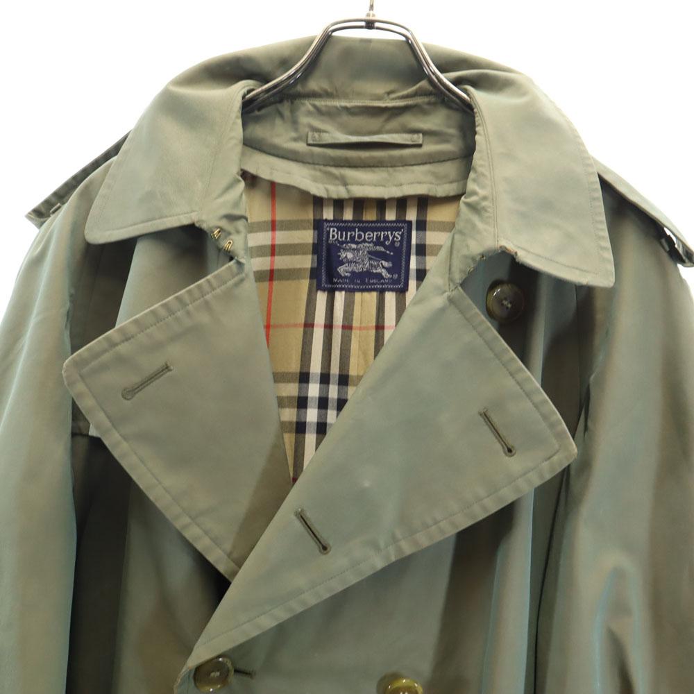 Gabardina Burberrys Vintage Años 80 90 Estampado Nova Check Hecho en Inglaterra Hombre Usado