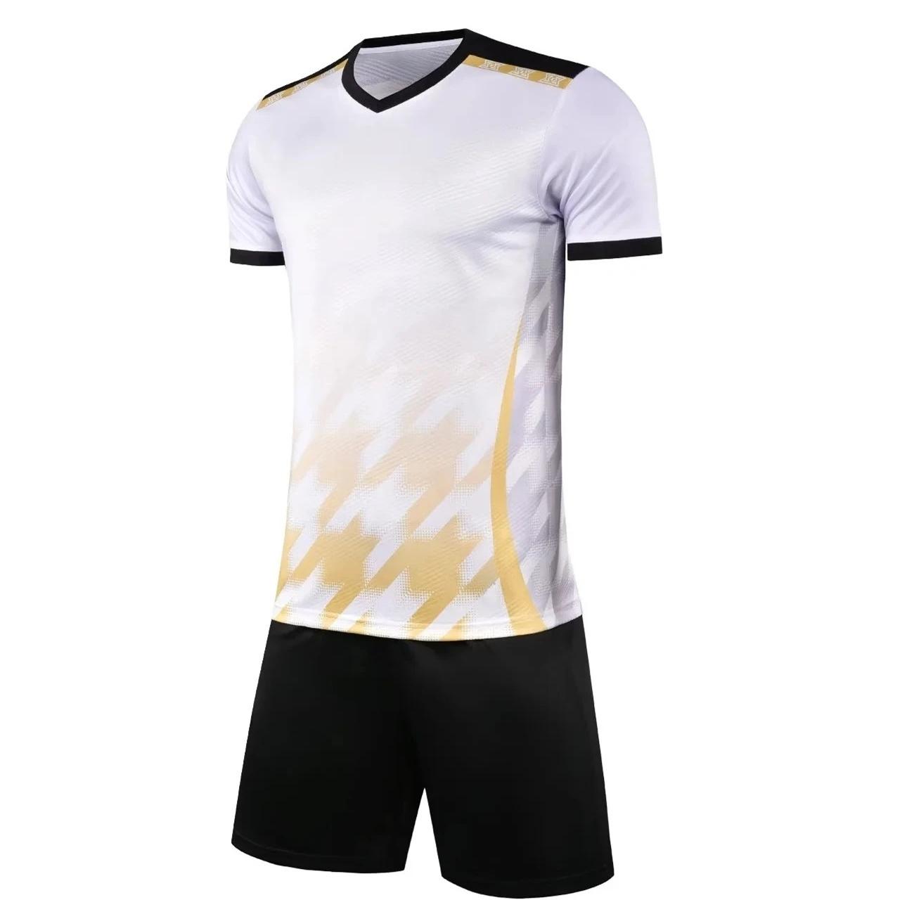 

Adult Team Match Soccer Sets Short Sleeve Rugby Football Jerseys Uniforms Shirts Shorts Sports Clothing Suit 3XL