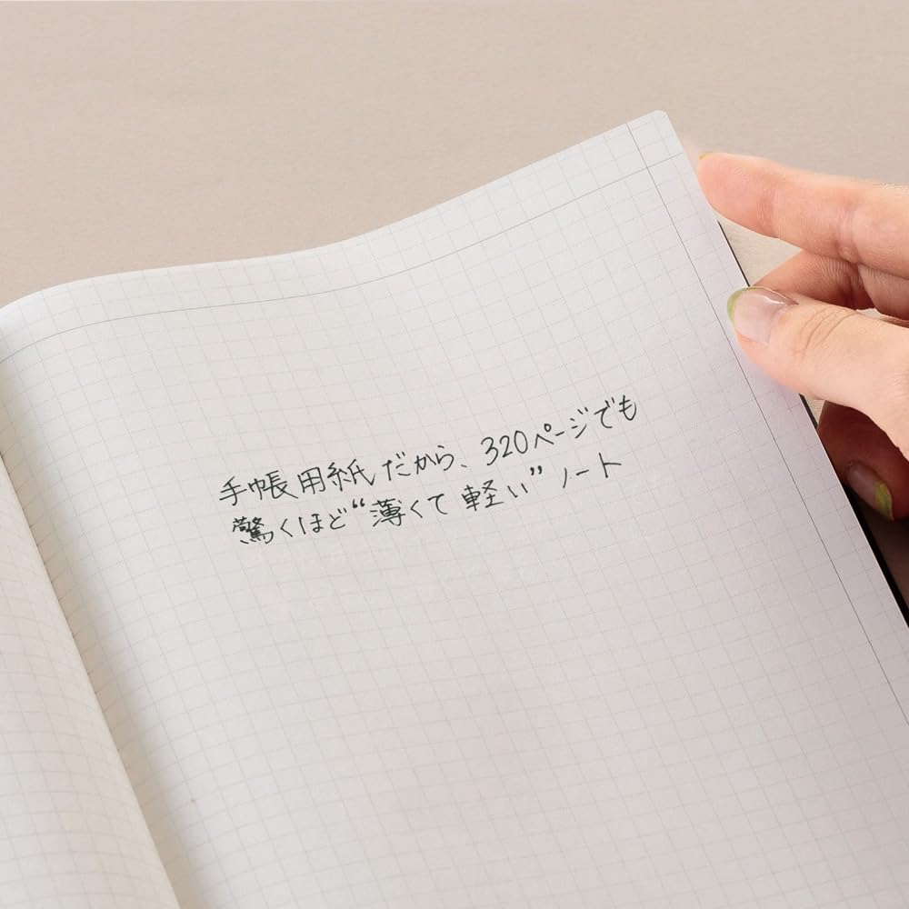 Grid Notebook Using Planner A5 Size EDiT Light Latte Paper, EDI-NB22-BE