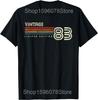 Vintage Birthday Cassette Est 1983 Edition T Shirts Men Cotton Humor Streetwear Tee Shirt Short Sleeve Unisex Loose Clothing
