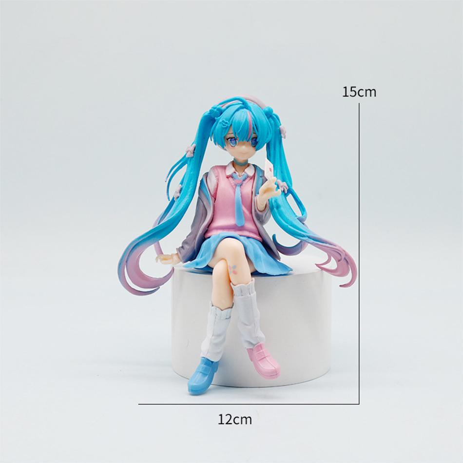 15-20cm Hatsune Miku Game Character Hatsune Cartoon Doll Exquisite Girl Doll Model Toy Home Car Ornament Children Birthday Gift
