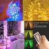 50/100/200 LED Copper Wire String Lights USB Plug-in Fairy Lights with Remote 8 Modes Lights Home Decoration