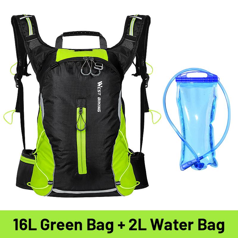 WEST BIKING 10L Nefes Alabilir Bisiklet Sırt Çantası Su Geçirmez Ultra Hafif Katlanabilir Bisiklet Çantası Outdoor Tırmanış Seyahat Yürüyüş Bisiklet Çantası