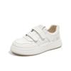Yang Mi leather soft-soled little white shoes women's 2 autumn new Velcro board shoes versatile Hugh