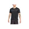 Nike Large Logo Sport Training Breathable Quick-Dry Round Neck Short-Sleeve T-Shirt Men Tops Black DM4812-010