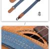 Customizable Wide Denim Ukulele Shoulder Strap for Pressure Relief