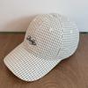 OEING Embroidered Plaid Soft-Top Baseball Cap