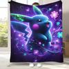 6 Style Pikachu Pokemon Flannel Blanket,Ultra Soft Warm Plush Throw for Home Bedroom Bed Sofa Cover Office Camping Picnic gift