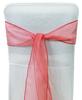 Darling Souvenir Pack Of 25 Organza Chair Sashes Bow Sash For Wedding & Events Supplies Party Decoration Chair Cover Sash - Colors