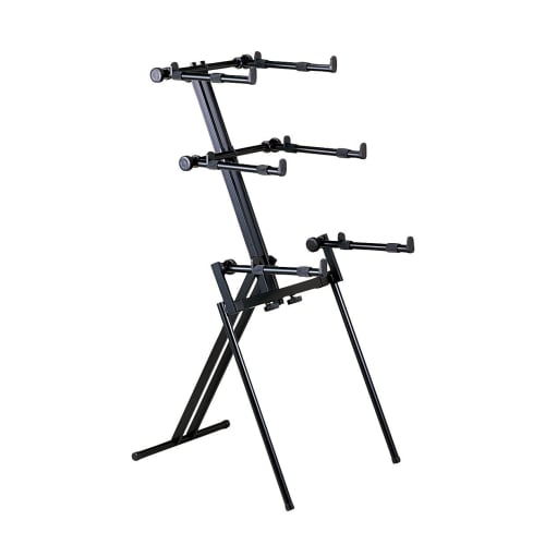 Kikutani 3-Tier Keyboard Stand, Black, AKB-668