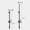 Telescopic Desktop Floor Stand with Adjustable Microphone & Phone Clip for Live Streaming