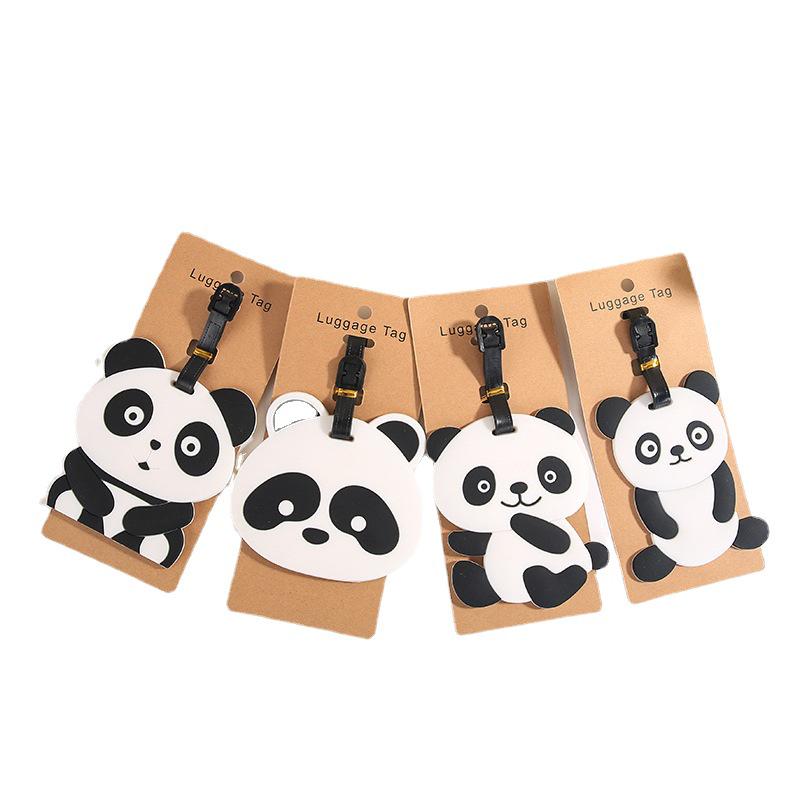 Panda Cartoon PVC Luggage Tag