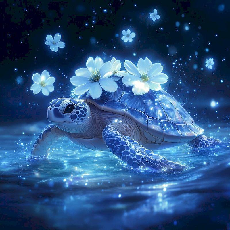 Full Diamond Painting Fantasy Turtle New Arrivals 2025 Diamond Art Mosaic Animal Pictures Of Rhinestone Decor
