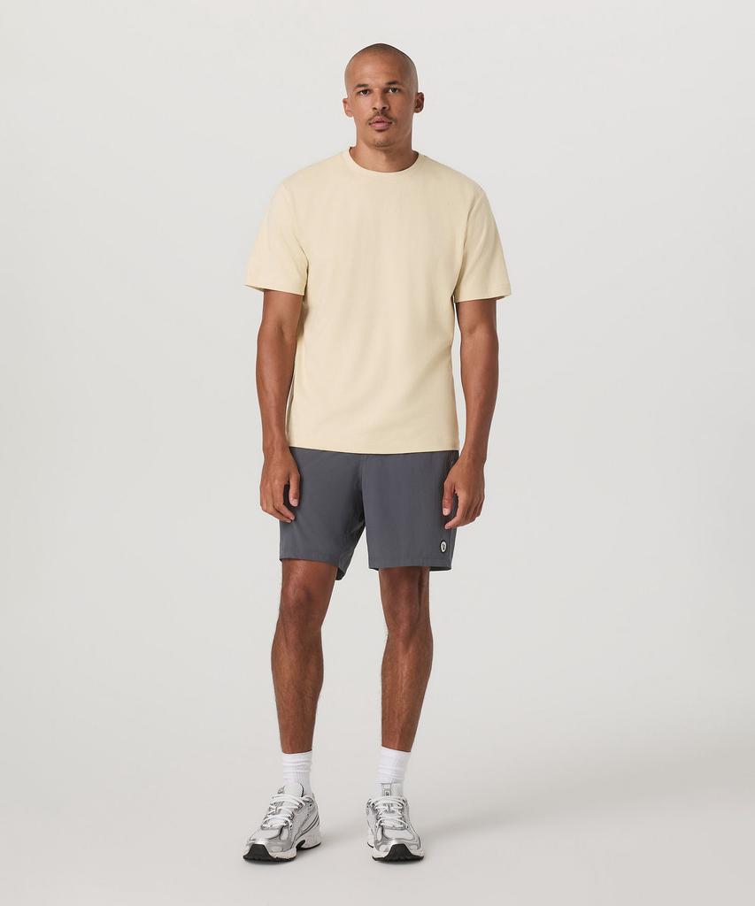 VUORI [Men'S] Short Sleeve Vuori Heavyweight Tee-Rix_Yellowish Beige_Vr16121045