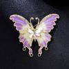 Insect Backpack Decoration Baking Paint Butterfly Moth Pin Wings Enamel Badge  Jewelry Gift