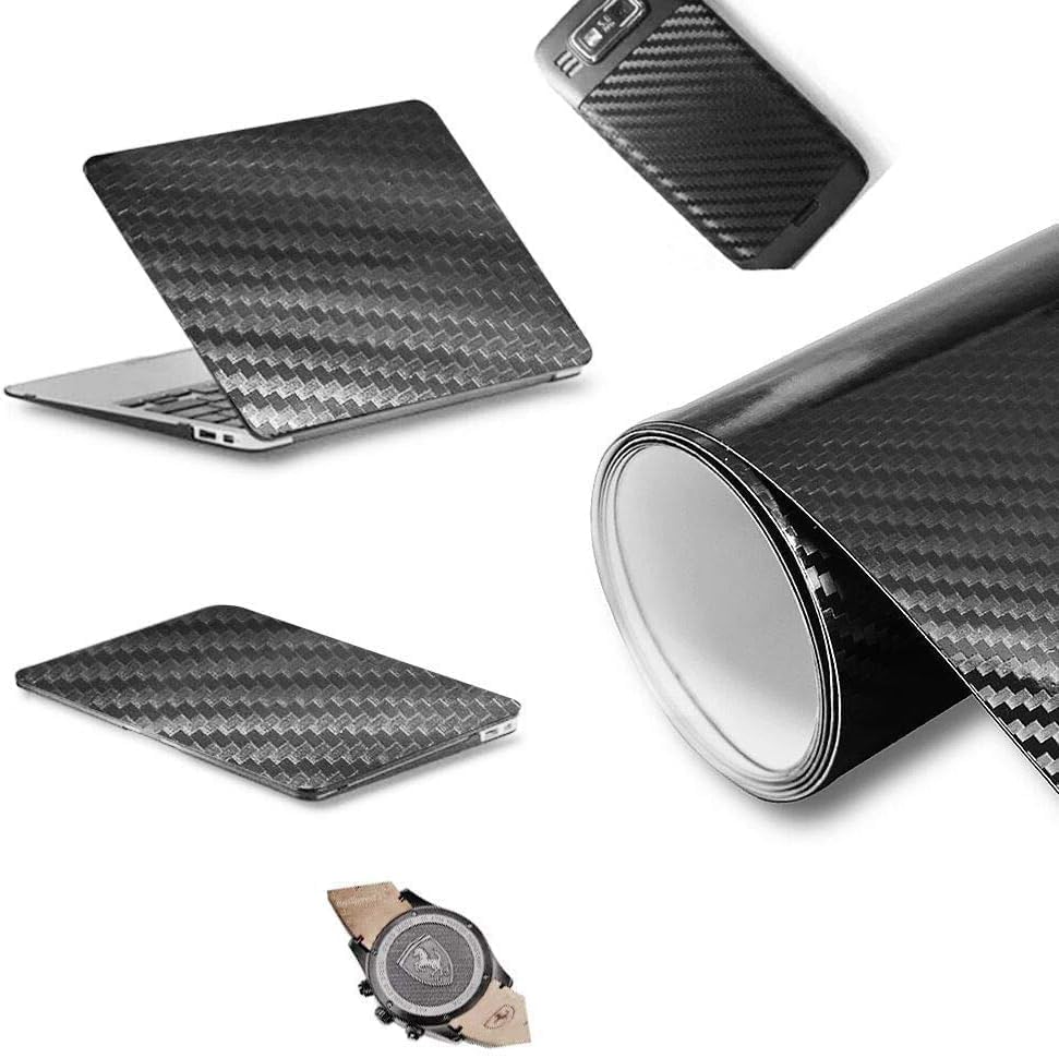 Arespark 6D Car Film, Carbon Sheet, 59.1 x 11.8 inches (150 x 30 cm), Gloss and 3D Feel