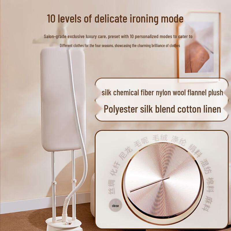 Midea 1800W Double-Pole Garment Steamer with Ironing Board