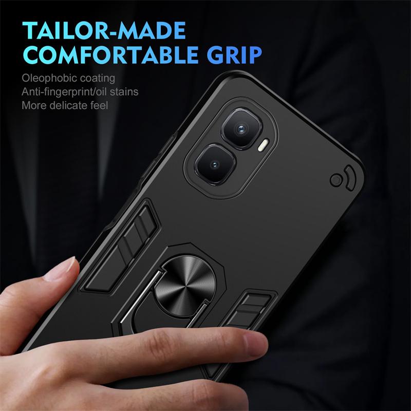 Funda For Infinix GT 50 Pro X6891 Case Armor Shockproof Phone Cases For Infinix GT50 Pro Magnetic Car Holder Ring Coque Cover