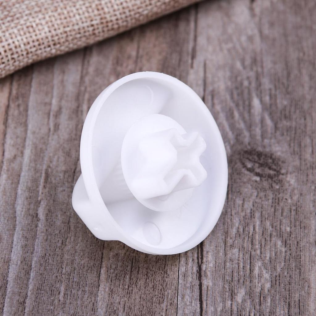 VOSAREA Timer Knob Dryer Washer Washing Machine Turning Timer Control Knob Universal Switch Knob Replacement Part (White)