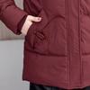 Plus Size XL-5XL Middle Age Women's Winter Jackets Hooded Elegant Loose Thick Warm Embroidery Parkas Female Coats