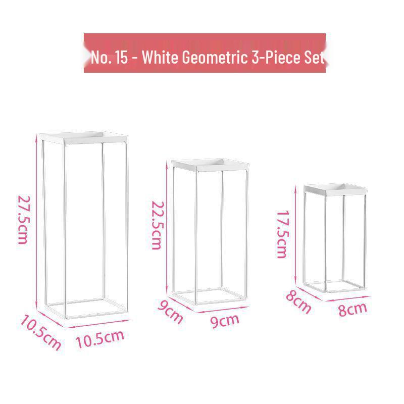 Wrought Iron Cake Stand: White Dessert Table Centerpiece for Weddings and Buffets