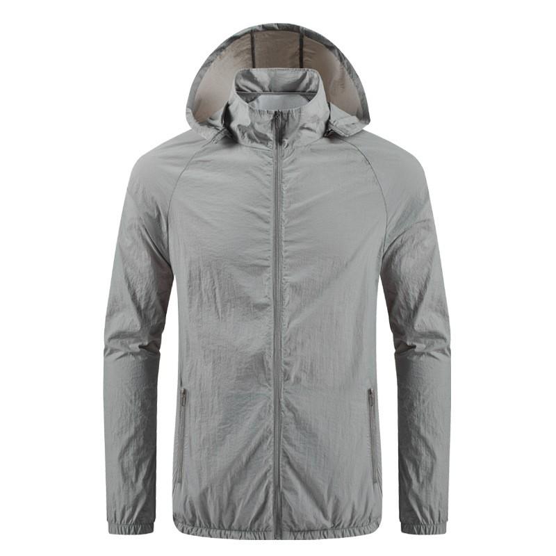 Women's Summer Fan Suit (including A Set Of 9-leaf Brushless 5V Fan) Long Sleeved Hooded Zipper Heatstroke Proof Solid Color Work Clothes
