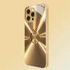 The Golden Letter For IPhone 17Pro Max 16 17 Pro 15 Pro 14 13 Plus 12 Mini 11Pro Max XR 16E 17 Air Golden Glass Phone Case
