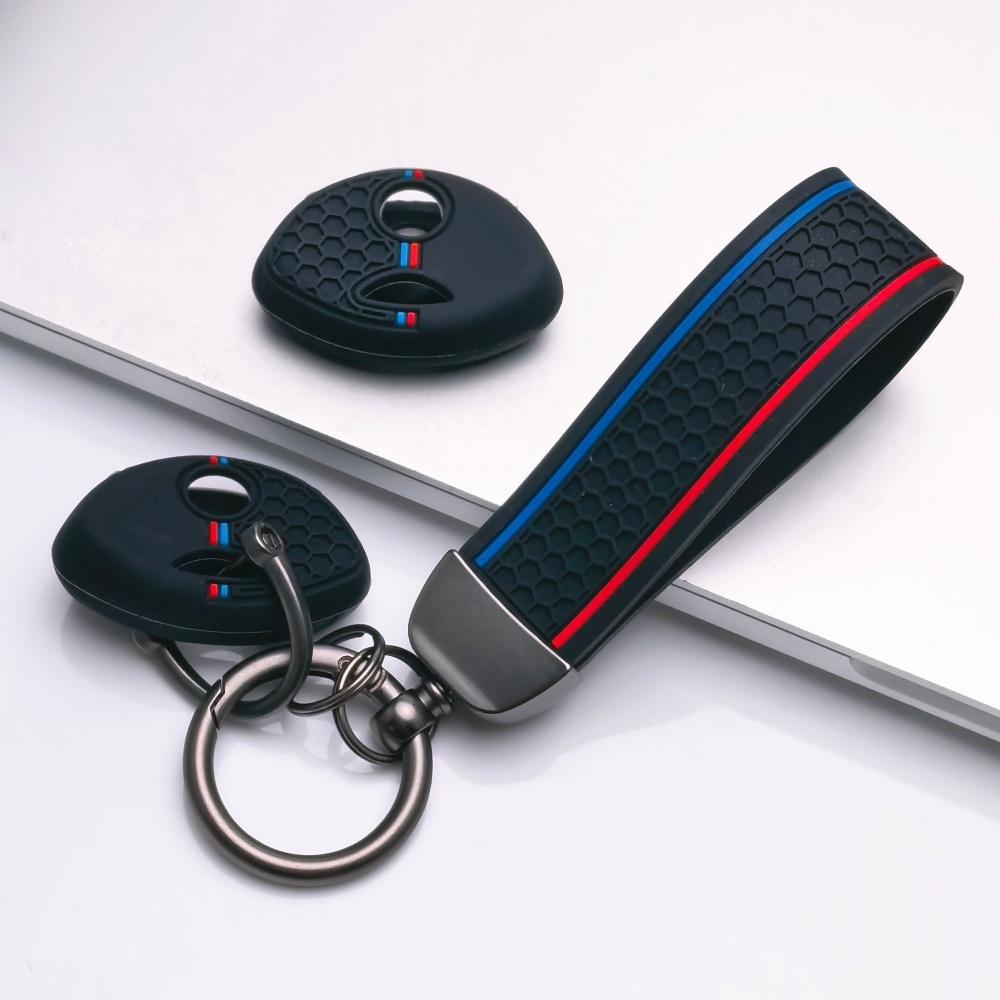 Silicone Key Fob Cover with keychain for BMW Motorcycle, Fits BMW R1200GS R1250GS, Protective Accessory, Key Fob Protection, Replacement