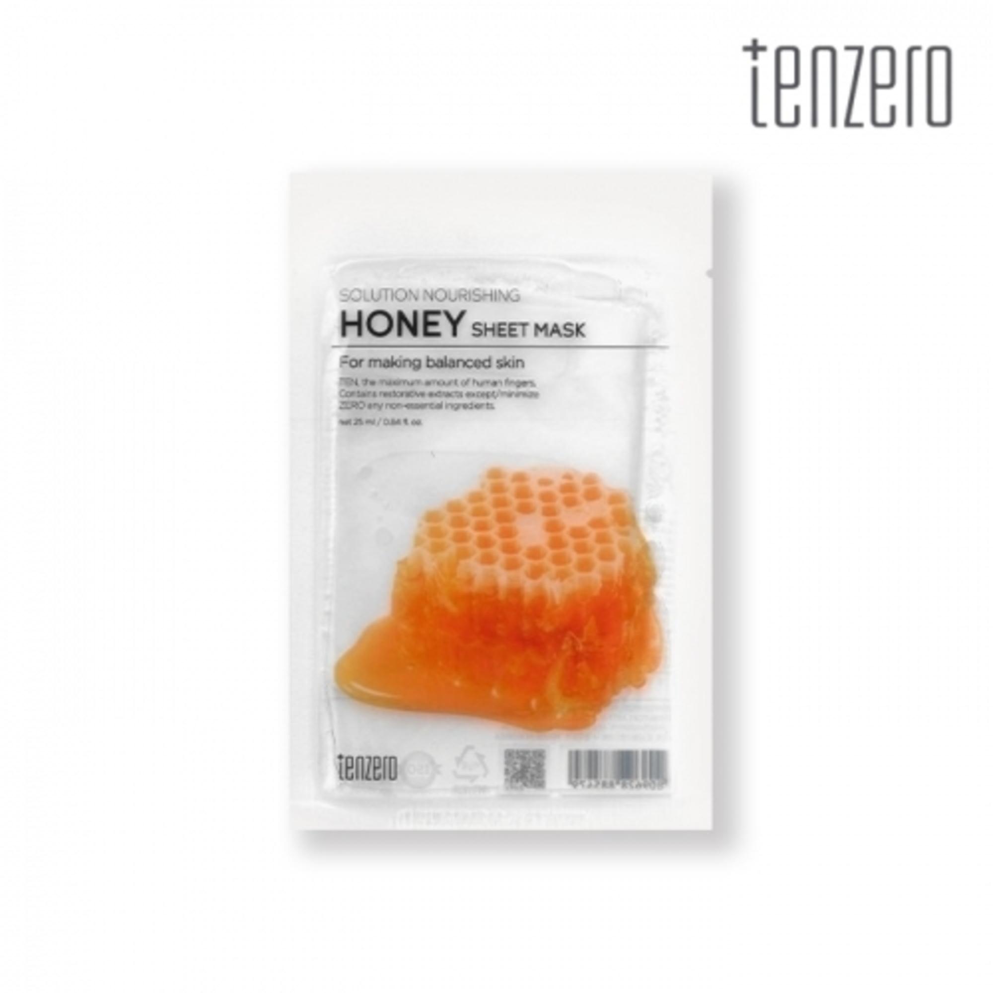 TENZERO Solution Nourishing Honey Sheet Mask Set 10 Sheets