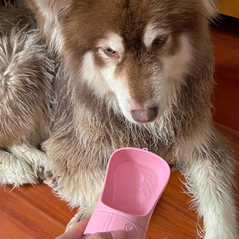 Portable Dog Water Bottle With Food Container Travel 2 In 1 Pet Water Dispenser For Small Large Dogs Cat Labrador Drinking Bowls