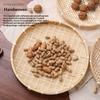 Hand-Woven Natural Bamboo Trays And Winnowing Baskets Are Suitable For Storing And Holding Food And For Home Decoration