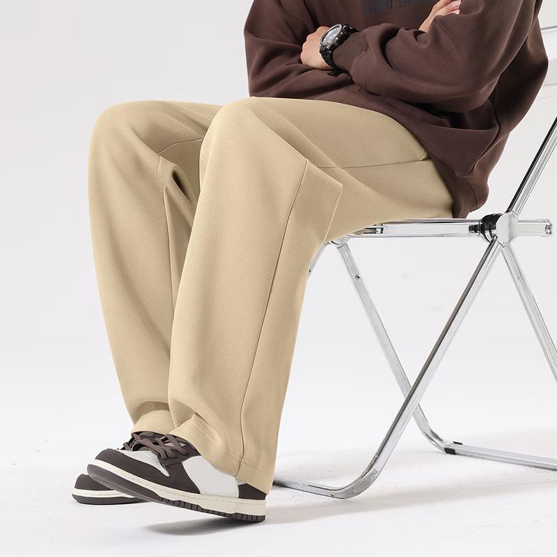 MINISO Men's 2026 Spring Loose Straight Leg Casual Pants