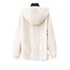 Fur jacket women's autumn and winter new imitation mink fur fur integrated hooded short top