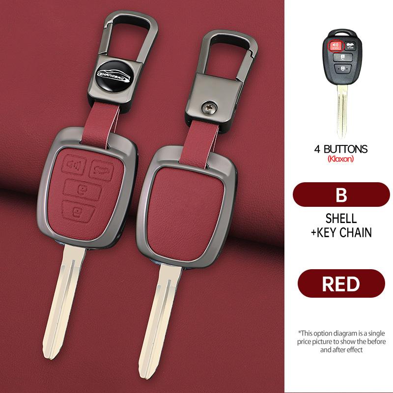 Car Key Cover Case Shell Fob Holder Accessories For Toyota Rav4 Camry Corolla Tacoma Vios Prius C Highlander