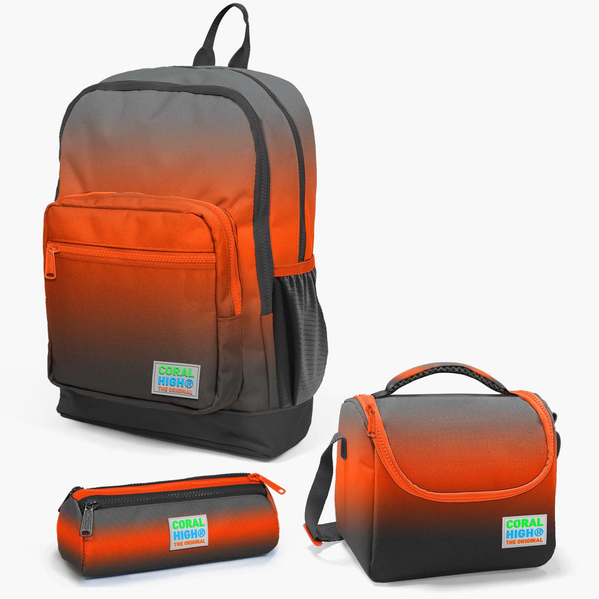 

Coral High Kids Turuncu Gri Renk Geçişli 3’lü Okul Çanta Seti SET0123748